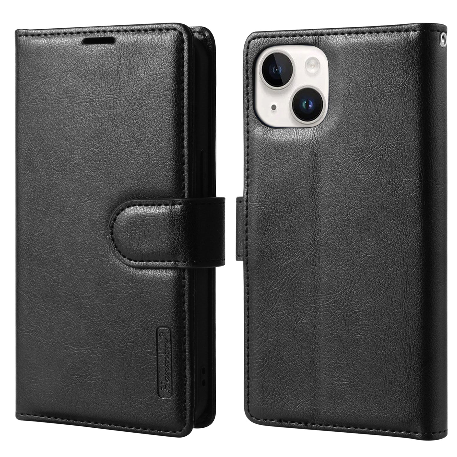 HANMAN Mila Series Wallet Case for iPhone 14 Drop Resistant PU Leather Stand Phone Cover HANMAN Mila Series Wallet Case for iPhone 14 Drop Resistant PU Leather Stand Phone Cover